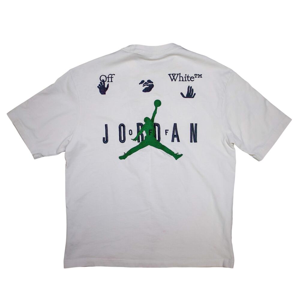 Jordan x Off-White short-sleeve T-shirt Beige Size M